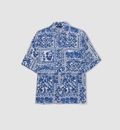 Снимка на DEFACTO Oversize Fit Patterned Short Sleeve Shirt