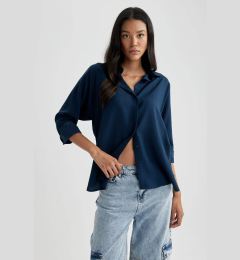 Снимка на DEFACTO Oversize Fit Sensual Long Sleeve Shirt