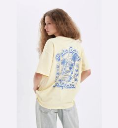 Снимка на DEFACTO Oversize Wide Pattern Crew Neck Back Printed Short Sleeve T-Shirt