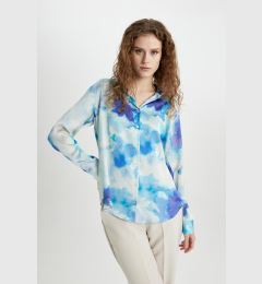 Снимка на DEFACTO Oversize Wide Patterned Satin Long Sleeve Shirt