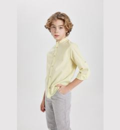 Снимка на DEFACTO Oversized Stand Collar Basic Long Sleeve Shirt