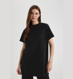 Снимка на DEFACTO Regular Fit Crew Neck Basic Short Sleeve 100% Cotton T-Shirt Tunic