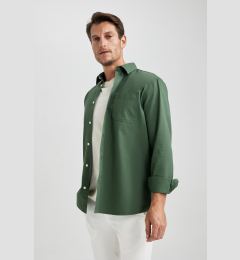 Снимка на DEFACTO Regular Fit Gabardine Long Sleeve Shirt