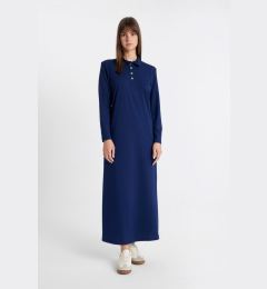 Снимка на DEFACTO Regular Fit Long Sleeve Pique Maxi Dress