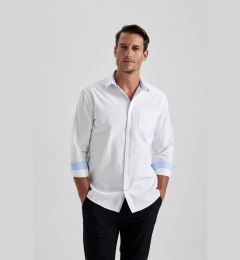 Снимка на DEFACTO Regular Fit Oxford Basic Plain Long Sleeve White Shirt