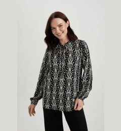 Снимка на DEFACTO Regular Fit Patterned Long Sleeve Blouse