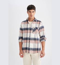 Снимка на DEFACTO Regular Fit Plaid Lumberjack Flannel Long Sleeve Shirt