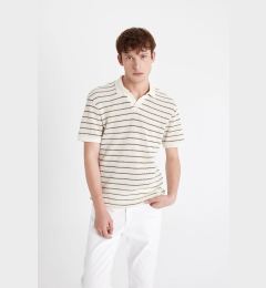 Снимка на DEFACTO Regular Fit Striped Short Sleeve Knitwear Polo T-Shirt