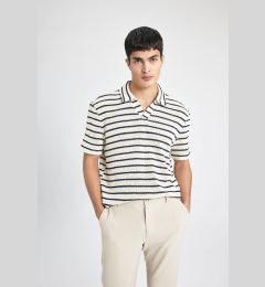 Снимка на DEFACTO Regular Fit Striped Short Sleeve Polo T-Shirt