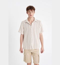 Снимка на DEFACTO Regular Fit Striped Short Sleeve Shirt