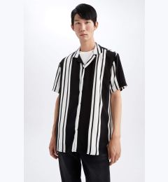 Снимка на DEFACTO Regular Fit viscose Striped Short Sleeve Shirt