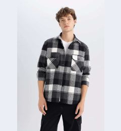 Снимка на DEFACTO Relax Fit Casual Cut Plaid Lumberjack Flannel Cotton Long Sleeve Shirt