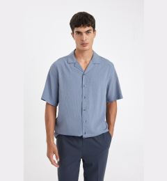 Снимка на DEFACTO Relax Fit Crinkle Short Sleeve Shirt