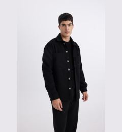 Снимка на DEFACTO Relax Fit Polo Neck Wool Look Shirt Jacket