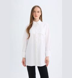 Снимка на DEFACTO Relax Fit Poplin Long Sleeve Shirt Tunic