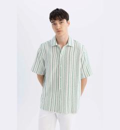 Снимка на DEFACTO Relax Fit Striped Short Sleeve Shirt