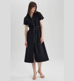 Снимка на DEFACTO Short Sleeve Midi Woven Dress