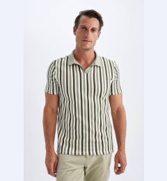 Снимка на DEFACTO Slim Fit Striped Short Sleeve Polo T-Shirt