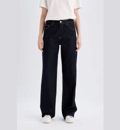 Снимка на DEFACTO Straight Wide Fit High Waist Wide Leg Long Jeans