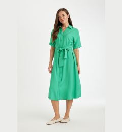 Снимка на DEFACTO Traditional Regular Fit Shirt Collar Short Sleeve Dress