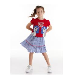 Снимка на Denokids Unique Power Girls T-shirt Skirt Set