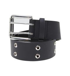 Снимка на Double Eyelet PU Belt Black