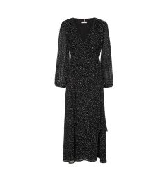 Снимка на Dress - Tommy Hilfiger GEORGETTE WRAP MIDI DRESS LS black