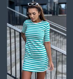 Снимка на Dress-TW-SK-2092.83P-white-green