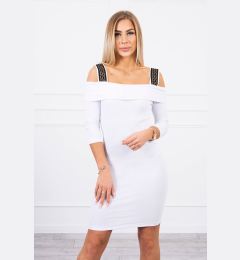 Снимка на Dress with wide straps white