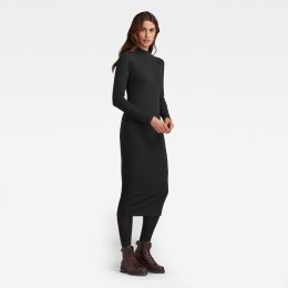 Снимка на G-STAR Šaty - Slim rib hidden pt dress black