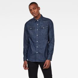 Снимка на G-STAR Shirt - 3301 slim shirt l\s dark blue