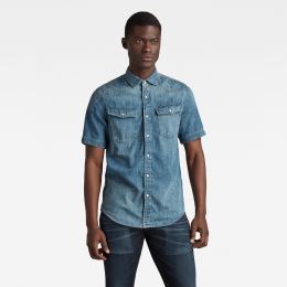 Снимка на G-STAR Shirt - 3301 slim shirt s\s blue