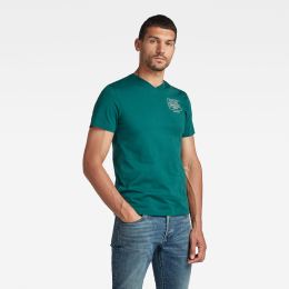 Снимка на G-STAR T-shirt - Back logo slim in t green