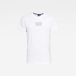 Снимка на G-STAR T-shirt - Chest text graphic r t white