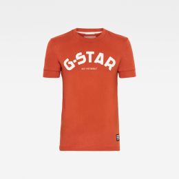 Снимка на G-STAR T-shirt - Felt Applique Logo Slim R T S\S orange