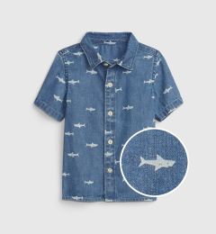 Снимка на GAP Kids Denim Shirt Shark Washwell - Boys