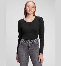 Снимка на GAP T-shirt modern henley long - Women