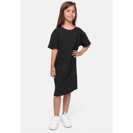 Снимка на Girls' Organic Oversized T-Shirt Dress Black