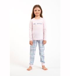 Снимка на Girls' pyjamas Glamour, long sleeves, long pants - pink/print