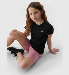 Снимка на Girls' smooth T-shirt 4F - black