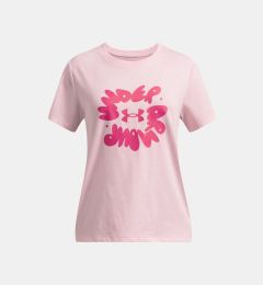 Снимка на Girl's T-shirt Under Armour Bubble Wordmark SS