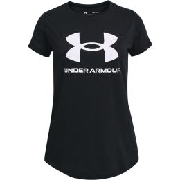 Снимка на Girls' T-shirt Under Armour Live Sportstyle Graphic SS - black