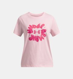 Снимка на Girls' T-shirt Under Armour UA Bubble Wordmark SS - Girls