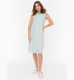 Снимка на Green and White Women's Striped Shirt Dress Trendyol - Women's