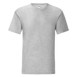 Снимка на Grey Iconic Combed Cotton T-shirt Fruit of the Loom