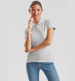 Снимка на Grey Polo Fruit of the Loom Women's T-shirt