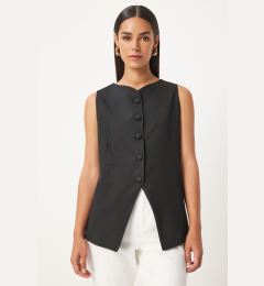 Снимка на Happiness İstanbul Women's Black Sleeveless Woven Vest