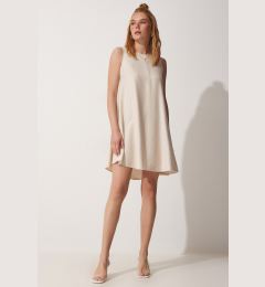 Снимка на Happiness İstanbul Women's Cream Summer Woven Bell Dress