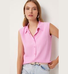 Снимка на Happiness İstanbul Women's Pink Sleeveless Viscose Shirt