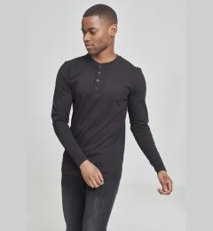 Снимка на Henley L/S Basic T-Shirt Black